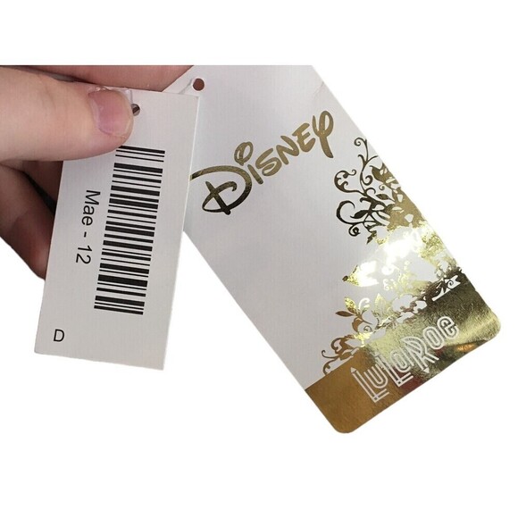 LuLaRoe Dress Girl's Size 12 Minnie Mouse Gray Cap Sleeve NEW - Picture 8 of 8